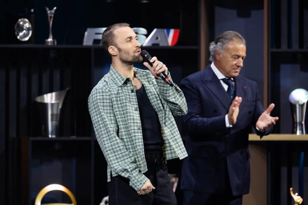FFSA - LES TROPHEES DU AUTOMOBILE 2025 SQUEEZIE, Prix Special FFSA, GP Explorer, portrait during Les Trophà es du Sport Automobile 2025 at Salle Pleyel, on December 18, 2025 in Paris, France - ParisFrance Copyright: xGREGORYxLENORMANDx