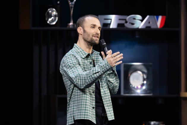 FFSA - LES TROPHEES DU AUTOMOBILE 2025 SQUEEZIE, Prix Special FFSA, GP Explorer, portrait during Les Trophà es du Sport Automobile 2025 at Salle Pleyel, on December 18, 2025 in Paris, France - ParisFrance Copyright: xGREGORYxLENORMANDx