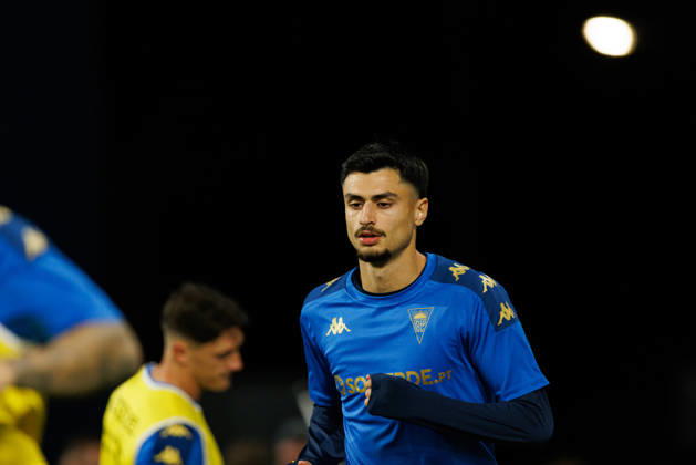 Andre Lacxmicant seen during Liga Portugal game between teams of GD Estoril Praia and SC Braga at Estadio Antonio Coimbra da Mota (Maciej Rogowski Ball Raw Images) Estoril Estadio Antonio Coimbra da Mota Portugal Copyright: xMaciejxRogowskix maciejrogowski_estoril_braga_2526-070