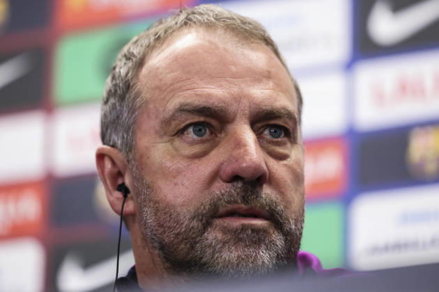 December 20, 2025, Sant Joan Despi, Barcelona, SPAIN: Hansi Flick, head coach of FC Barcelona, Barca attends his press conference, PK, Pressekonferenz during the training day of FC Barcelona ahead the Spanish League, La Liga EA Sports, football match against Villarreal CF at Ciudad Esportiva Joan Gamper on December 20, 2025 in Sant Joan Despi, Barcelona, Spain. Sant Joan Despi SPAIN - ZUMAa181 20251220_zaa_a181_009 Copyright: xJavierxBorregox