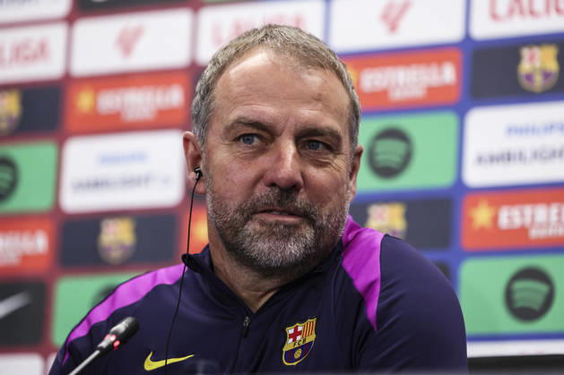 December 20, 2025, Sant Joan Despi, Barcelona, SPAIN: Hansi Flick, head coach of FC Barcelona, Barca attends his press conference, PK, Pressekonferenz during the training day of FC Barcelona ahead the Spanish League, La Liga EA Sports, football match against Villarreal CF at Ciudad Esportiva Joan Gamper on December 20, 2025 in Sant Joan Despi, Barcelona, Spain. Sant Joan Despi SPAIN - ZUMAa181 20251220_zaa_a181_016 Copyright: xJavierxBorregox
