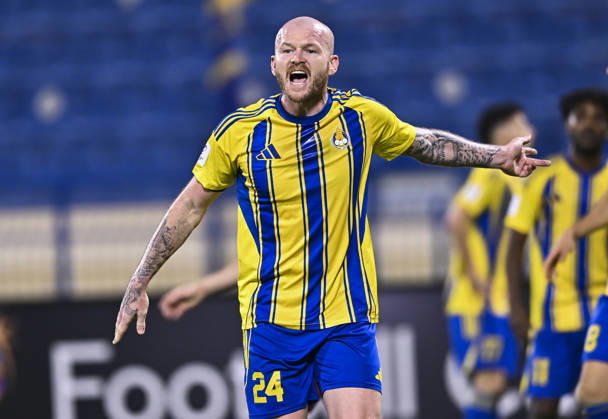 AFC CHAMPIONS LEAGUE ELITE, AL GHARAFA SC V AL WAHDA FC Aron Gunnarsson of Al Gharafa SC in action during the AFC Champions League elite west football match between Qatar s Al Gharafa SC and United Arab Emirates Al Wahda FC at Thani Bin Jassim Stadium in Doha, Qatar on December 22, 2025. DOHA Qatar Copyright: xNOUSHADxTHEKKAYILx