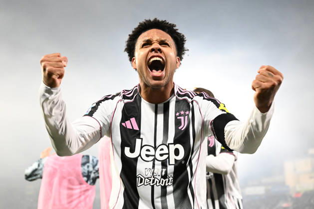 Sport Themen der Woche KW52 Weston Mckennie (Juventus Fc) celebrating during Pisa SC vs Juventus FC, Italian soccer Serie A match in Pisa, Italy, December 27 2025  Copyright: xGianlucaxRicci IPAxSportx xipa-agency.netx xx IPA_69503789 IPA_Agency_IPA69503789