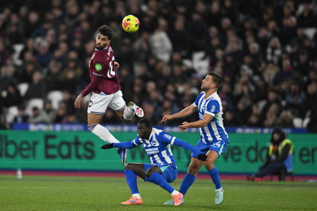 West Ham United v Brighton and Hove Albion, Premier League West Ham United midfielder Lucas Paqueta (10) during the Premier League match between West Ham United and Brighton and Hove Albion at the London Stadium, London, UK on 30 December 2025. London London Stadium UK Editorial use only DataCo restrictions apply See www.football-dataco.com , Copyright: xPaulxBockingx PSI-23487-0192