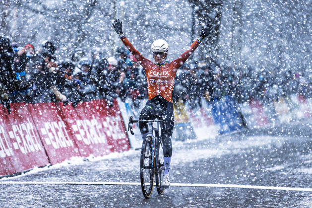 Cyclocross - Exact Cross Zilvermeercross Mol Ceylin del Carmen Alvarado (NED Fenix - Premier Tech) triumphs in icy conditions at the Zilvermeercross in Mol, part of de Exact Cross series Exact Cross Zilvermeercross Mol Women Elite - Mol Belgium Photo: Stijn Bastens CC Mol Belgium  Copyright: xContentxCurationx StijnxBastensx xCCx