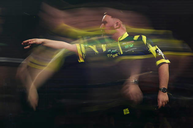 2nd January 2026, Alexandra Palace, London, England; 2025 PDC Paddy Power World Darts Championship Day Nineteen; Luke Littler in his semi final match against Ryan Searle  IanxStephen