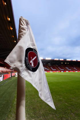 Charlton Athletic v Chelsea Emirates FA Cup Detail view of a Charlton Athletic corner flag inside the stadium before the Emirates FA Cup Third Round match at The Valley, London 10 01 2026 UK Newspapers OUT Copyright: xBenxPetersx FIL-22760-0017