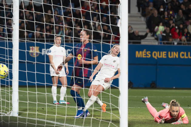 FC Barcelona, Barca Femeni v Madrid CFF - Liga F Moeve Ewa Pajor scores a goal during the Liga F Moeve match between FC Barcelona and Madrid CFF at Estadi Johan Cruyff in Barcelona, Spain, on January 10, 2026 Barcelona Spain Copyright: xRubenxDexLaxRosax originalFilename:delarosa-fcbarcel260110_npDqh