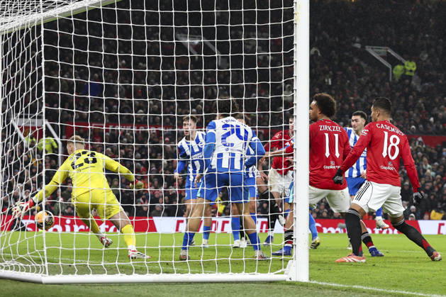 Manchester United, ManU v Brighton & Hove Albion, Emirates FA Cup Manchester United forward Benjamin Sesko (30) scores a GOAL 1-2 during the Manchester United v Brighton & Hove Albion Emirates FA Cup Third Round match at Old Trafford, Manchester, England on 11 January 2026 Credit: Phil Duncan Every Second Media Editorial use only. All images are copyright Every Second Media Limited. No images may be reproduced without prior permission. All rights reserved. Premier League and Football League images are subject to licensing agreements with Football DataCo Limited. see https: www.football-dataco.com Copyright: xIMAGO EveryxSecondxMediax ESM-1750-0100 PhilxDuncanx xEveryxSecondxMediax