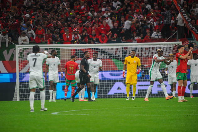 RABAT, MOROCCO - JANUARY 14: Nigeria and Morocco during the Africa Cup of Nations (AFCON) match between Nigeria and Morocco at Prince Moulay El Hassan Stadium on January 14th in Rabat, Morocco. Photo by Segun Ogunfeyitimi Copyright: xshengolpixsx