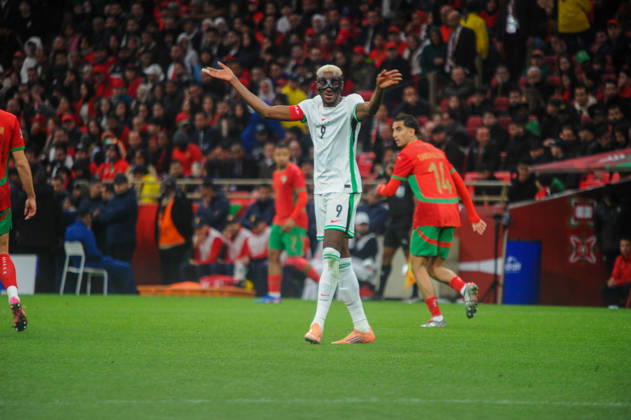 RABAT, MOROCCO - JANUARY 14: Nigeria and Morocco during the Africa Cup of Nations (AFCON) match between Nigeria and Morocco at Prince Moulay El Hassan Stadium on January 14th in Rabat, Morocco. Photo by Segun Ogunfeyitimi Copyright: xshengolpixsx