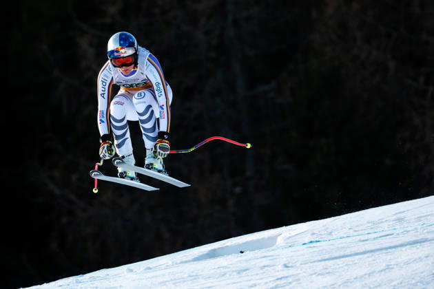 ALPINE SKIING - FIS WC Tarvisio TARVISIO,ITALY,16.JAN.26 - ALPINE SKIING - FIS World Cup, downhill, training, ladies. Image shows Emma Aicher (GER).  GEPAxpictures xMaticxKlansek