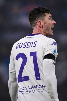 ACF Fiorentina s defender Robin Gosens during Bologna FC vs ACF Fiorentina, Italian soccer Serie A match in Bologna, Italy, January 18 2026 Copyright: xLisaxGuglielmi IPAxSportx xipa-agency.netx xx IPA_70320426 IPA_Agency_IPA70320426