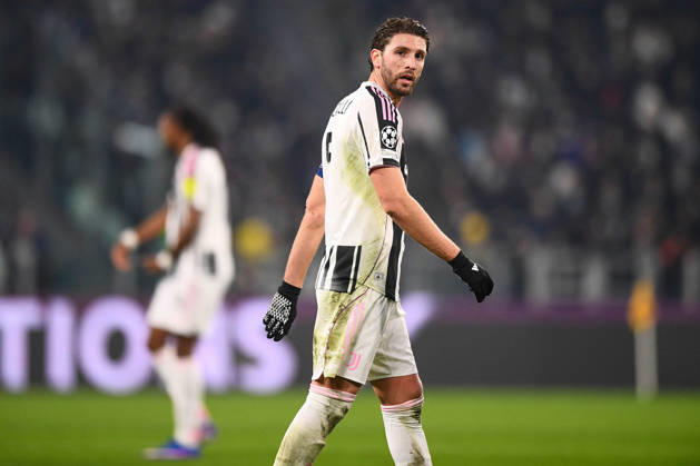 2026-01-21 Juventus FC v SL Benfica - UEFA Champions League 2025 26 League Phase MD7 TURIN, ITALY - JANUARY 21: Manuel Locatelli of Juventus FC during the UEFA Champions League 2025 26 League Phase MD7 match between Juventus FC and SL Benfica at Allianz Stadium on January 21, 2026 in Turin, Italy. (Photo by Alberto Gandolfo BSR Agency) Turin Italy Content not available for redistribution in The Netherlands directly or indirectly through any third parties. Copyright: xBSRxAgencyx