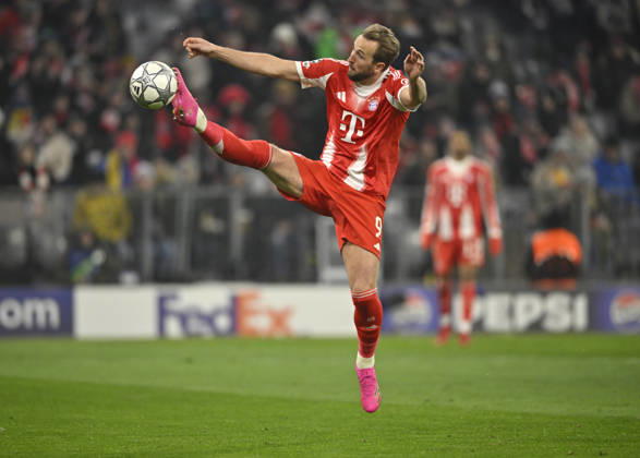 Harry Kane FC Bayern Muenchen FCB (09) artistisch Aktion am Ball FC Bayern Muenchen FCB vs R. Union Saint-Gilloise Spieltag 7 21.01.2026 DFL REGULATIONS PROHIBIT ANY USE OF PHOTOGRAPHS AS IMAGE SEQUENCES AND OR QUASI-VIDEO FC Bayern Muenchen FCB vs R. Union Saint-Gilloise