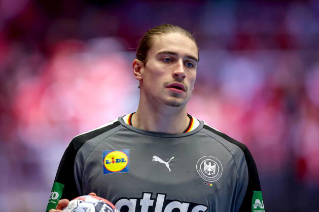 30.01.2026, Handball, Men s EHF EURO 2026, Deutschland - Kroatien, Jyske Bank Boxen in Herning, Dänemark, Semi Finals: Juri Knorr (Germany 15) Dänemark