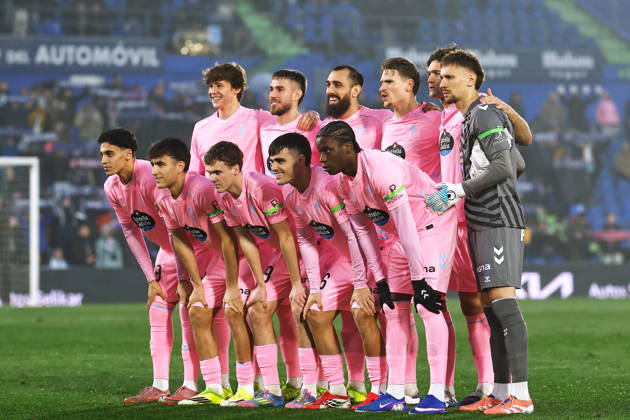 Celta team group, Mannschaftsbild, Totale line-up (Celta), FEBRUARY 1, 2026 - Football Soccer : Spanish LaLiga EA Sports match between Getafe CF - RC Celta de Vigo at the Estadio Coliseum Getafe in Getafe, Spain. Noxthirdxpartyxsales aflo_318257840