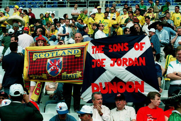 Brazil V Scotland, FIFA World Cup, WM, Weltmeisterschaft, Fussball Finals 1998 Group A Scotland Fans at the FIFA World Cup Finals 1998 Group A match between Brazil and Scotland at Stade De France on June 10, 1998 in Saint-Denis, France. Saint-Denis Stade De France France France Copyright: xAllstarxPicturexLibraryxLtdx