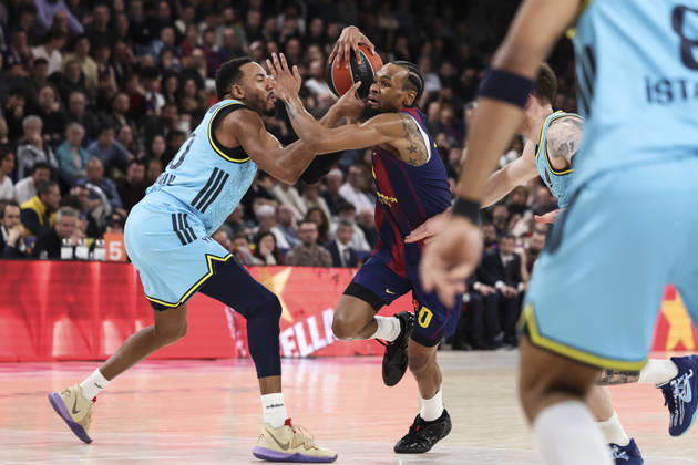 February 3, 2026, Barcelona, Barcelona, Spain: Kevin Punter of FC Barcelona, Barca in action during the EuroLeague Regular Season Round 26 match played between FC Barcelona and Fenerbahce Beko Istanbul at Palau Blaugrana on February 03, 2026 in Barcelona, Spain. Barcelona Spain - ZUMAa181 20260203_zaa_a181_139 Copyright: xJavierxBorregox