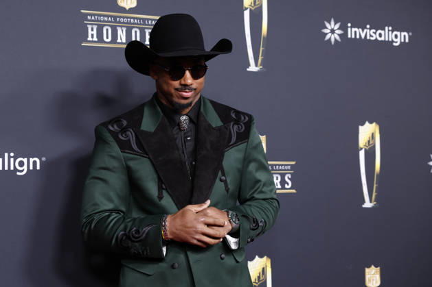 RECORD DATE NOT STATED Myles Garrett arrives on the red carpet at the 2026 NFL, American Football Herren, USA Honors presented by Invisalign in the days leading up to Super Bowl LX in San Francisco on Thursday, February 5, 2026. The New England Patriots will play the Seattle Seahawks in Super Bowl LX at Levi s Stadium in Santa Clara on Sunday, February 8, 2026.  SBP20260205356 JOHNxANGELILLO