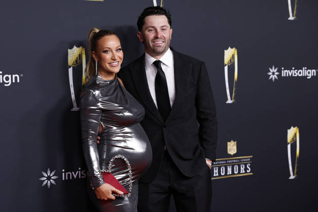 RECORD DATE NOT STATED Emily Wilkinson and Baker Mayfield arrive on the red carpet at the 2026 NFL, American Football Herren, USA Honors presented by Invisalign in the days leading up to Super Bowl LX in San Francisco on Thursday, February 5, 2026. The New England Patriots will play the Seattle Seahawks in Super Bowl LX at Levi s Stadium in Santa Clara on Sunday, February 8, 2026. SBP20260205381 JOHNxANGELILLO