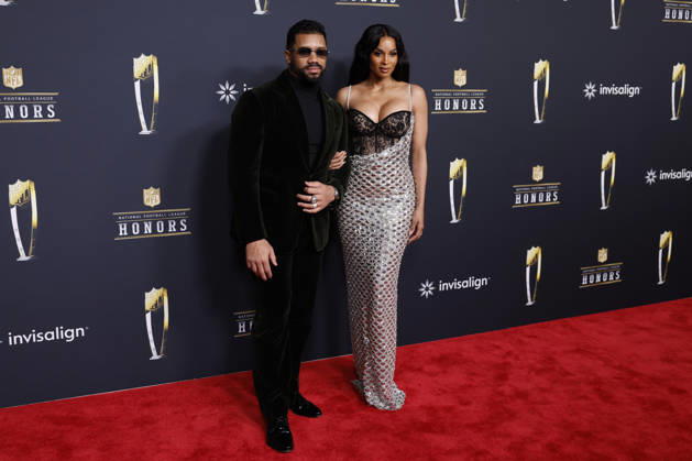 RECORD DATE NOT STATED Russell Wilson and Ciara arrive on the red carpet at the 2026 NFL, American Football Herren, USA Honors presented by Invisalign in the days leading up to Super Bowl LX in San Francisco on Thursday, February 5, 2026. The New England Patriots will play the Seattle Seahawks in Super Bowl LX at Levi s Stadium in Santa Clara on Sunday, February 8, 2026.  SBP20260205396 JOHNxANGELILLO