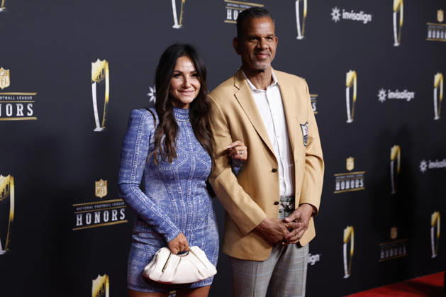RECORD DATE NOT STATED Theresa Reed and Andre Reed arrive on the red carpet at the 2026 NFL, American Football Herren, USA Honors presented by Invisalign in the days leading up to Super Bowl LX in San Francisco on Thursday, February 5, 2026. The New England Patriots will play the Seattle Seahawks in Super Bowl LX at Levi s Stadium in Santa Clara on Sunday, February 8, 2026.  SBP20260205393 JOHNxANGELILLO