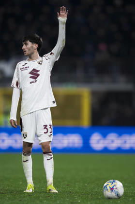 FC Internazionale v Torino FC - Coppa Italia Rafel Obrador of Torino FC gestures during the Coppa Italia quarter final football match between FC Internazionale and Torino FC. Monza Italy Copyright: xNicolòxCampox