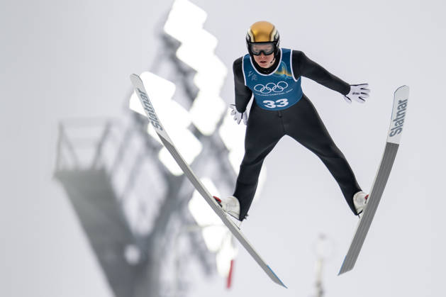 OLYMPICS - Winter Olympic Games, Olympische Spiele, Olympia, OS Milano Cortina 2026 VAL DI FIEMME,ITALY,09.FEB.26 - OLYMPICS, NORDIC SKIING, NORDIC COMBINED, Ski jumping, Skispringen, Ski, nordisch Winter Olympic Games Milano Cortina 2026, normal hill, training, men. Image shows Einar Luraas Oftebro (NOR). GEPAxpictures xOliverxLerch