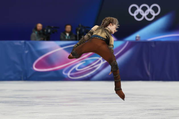 February 10, 2026, Milan, Lombardy, Italy: ILIA MALININ of USA in the Men s Single Skating short program of the Figure skating, Eiskunstlauf Team Event at the Milano Cortina 2026 Winter Olympic Games, Olympische Spiele, Olympia, OS Milan Italy - ZUMAc179 20260210_oly_c179_245 Copyright: xMickaelxChavetx