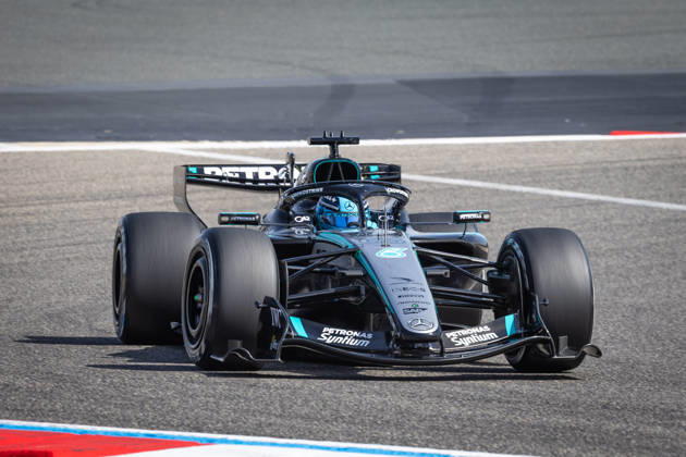 George Russell (UK, Mercedes-AMG Petronas F1 Team, 63) BHR, Formel 1 Weltmeisterschaft, Formel 1 Testfahrten, Bahrain international Circuit, 11.02.2026 BHR, Formel 1 Weltmeisterschaft, Formel 1 Testfahrten, Bahrain international Circuit, 11.02.2026 Copyright: xEibner-Pressefoto ThomasxFuesslerx EP_TFR