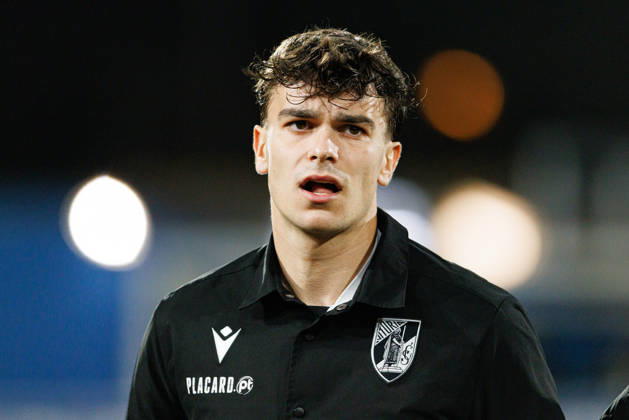 Miguel Nobrega seen during Liga Portugal game between teams of GD Estoril Praia and Vitoria SC at Estadio Antonio Coimbra da Mota (Maciej Rogowski Ball Raw Images) Estoril Estadio Antonio Coimbra da Mota Portugal Copyright: xMaciejxRogowskix maciejrogowski_estoril_vitoriasc_2526-157