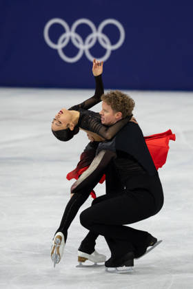 February 11, 2026, Milano, Lombardy, Italy: Madison Chock and Evan Bates of the United States perform in Figure skating, Eiskunstlauf Ice dancing, Eistanzen Free program and win the silver medal during the 2026 Winter Olympics at the Milano Ice Skating Arena on Wednesday in Milano. Milano Italy - ZUMAj89_ 20260211_oly_j89_036 Copyright: xPaulxKitagakixJr.x