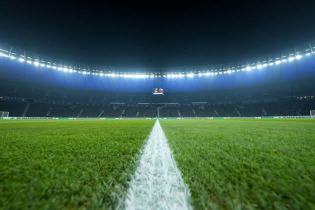 Stadionpanorama, Weitwinkel, Tribünen, Sitzplätze, Stehplätze, Mittellinie, Rasen , Fußball, Viertelfinale, DFB Pokal, 2025 26, Hertha BSC vs. SC Freiburg, 10.02.2026, Olympiastadion Berlin, Berlin, Deutschland DFB REGULATIONS PROHIBIT ANY USE OF PHOTOGRAPHS AS IMAGE SEQUENCES AND OR QUASI-VIDEO. Berlin Olympiastadion Berlin Berlin Deutschland Copyright: xArnexAmbergx