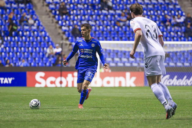 CONCACAF CHAMPIONS CUP 2026 CONCACAF CHAMPIONS CUP 2026 CRUZ AZUL VS VANCOUVER 12022026 PUEBLA, PUEBLA. Action photo of Jorge Rodarte (L) of Cruz Azul of the Liga BBVA MX, during round 1 game of the CONCACAF Champions Cup 2026 at the Estadio Cuauhtemoc of Puebla, Mexico. Foto de accion de Jorge Rodarte (I) de Cruz Azul de la Liga BBVA MX, durante juego de la ronda 1 de la CONCACAF Champions Cup 2026, celebrado en el Estadio Cuauhtemoc de Puebla, Mexico. Photo by IMAGENSHOP AGENCIA FOTOGRAFICA PUEBLA PUEBLA MEXICO Copyright: xIMAGENSHOPxAGENCIAxFOTOGRAFICAx