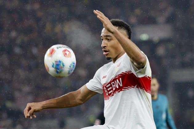 Jamie Leweling (VfB Stuttgart, 18) am Ball , Deutschland, Fussball, 1. Bundesliga, 22.Spieltag, 2025 2026, VfB Stuttgart vs. 1.FC Köln, 14.02.2026, Stuttgart MHP Arena Deutschland Copyright: xGrantxHubbsx