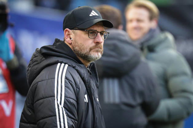 2026.02.14 xfsx Fussball 1. Bundesliga Hamburger Sportverein - 1.FC Union Berlin v.l. Trainer Steffen Baumgarten (1.FC Union Berlin) (DFL regulations prohibit any use of photographs as image sequences and or quasi-video. Copyright: HMBxMedia FernandoxSoares