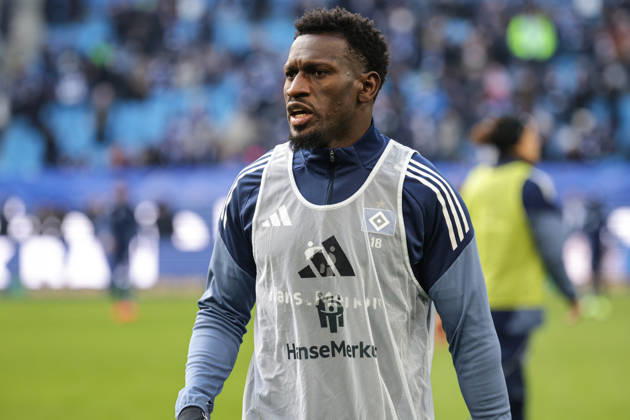 2026.02.14 xfsx Fussball 1. Bundesliga Hamburger Sportverein - 1.FC Union Berlin v.l. Bakery Jatta (Hamburger SV ,18) (DFL regulations prohibit any use of photographs as image sequences and or quasi-video. Copyright: HMBxMedia FernandoxSoares