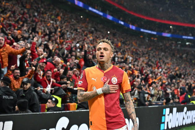 Galatasaray v Juventus - UEFA Champions League ISTANBUL, TURKIYE - FEBRUARY 17: Noa Lang (77) of Galatasaray celebrates after scoring a goal during the UEFA Champions League round of 16 play-off first-leg match between Juventus and Galatasaray at RAMS Park stadium in Istanbul, Turkiye on February 17, 2026. Isa Terli Anadolu Istanbul Turkey. Editorial use only. Please get in touch for any other usage. Copyright: x2026xAnadoluxIsaxTerlix