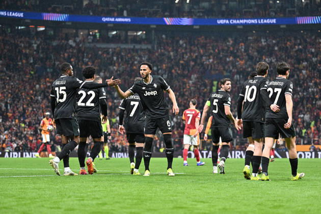 Galatasaray v Juventus - UEFA Champions League ISTANBUL, TURKIYE - FEBRUARY 17: Juventus players celebrate after scoring during the UEFA Champions League Round of 16 play-off first leg match between Galatasaray and Juventus at RAMS Park in Istanbul, Turkiye, on February 17, 2026. Elif Ozturk Anadolu Istanbul Turkey. Editorial use only. Please get in touch for any other usage. Copyright: x2026xAnadoluxElifxOzturkx