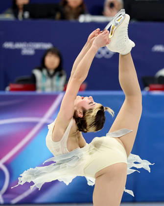 February 17, 2026, Milan, Lombardy, Italy: Alysa Liu of Team United States competes in the womens ice skating short program during the Milano Cortina 2026 Olympic Winter games, Winterspiele,Spiele, Summer games at Milano Ice Skating Arena. Olympics 2026: Milano Cortina: Figure skating, Eiskunstlauf Womens Singles Short Program - ZUMAm117 20260217_oly_m117_086 Copyright: xDavidxMcIntyrex