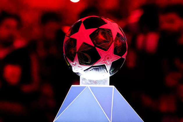 FBL-UEFA Champions League 2025-26 SL Benfica - Real Madrid UEFA Champions League Ball during UEFA Champions League 2025-26 KO play-offs match between Lisboa e Benfica and Real Madrid at Estadio da Luz on Thursday 17 February 2026 in Lisbon, Portugal Copyright: JoaquimxFerreira
