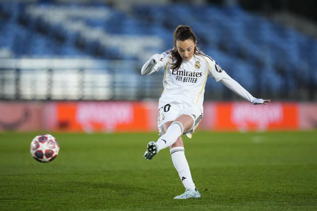 February 18, 2026, Valdebebas, Madrid, Spain: Caroline Weir of Real Madrid CF in action during the UEFA Women s Champions League 2025 26 KO play-offs Second Leg match between Real Madrid C.F. and Paris FC at Alfredo Di Stefano on February 18, 2026 in Madrid, Spain. Real Madrid C.F. V Paris FC - UEFA Women s Champions League 2025 26 KO Play-Offs Second Leg - ZUMAa181 20260218_zaa_a181_026 Copyright: xOscarxJ.xBarrosox
