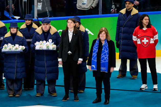 260219 Gunilla Lindberg, Secretary General of ANOC after the women s Ice hockey, Eishockey final game between USA and Canada during day 13 of the 2026 Winter Olympics on February 19, 2026 in Milan. Photo: Carl Sandin BILDBYRAN kod CS EW0643 ishockey ice hockey Olympic Games, Olympische Spiele, Olympia, OS olympics winter olympics os ol olympiska spel vinter-os olympiske leker milano cortina 2026 milan cortina 2026 milano cortina 2026 olympic games milano cortina 2026 winter olympic games milano cortina-os milano cortina-ol vinter-ol 13 bbeng dam usa kanada canada final Copyright: CARLxSANDIN BB260219CS134