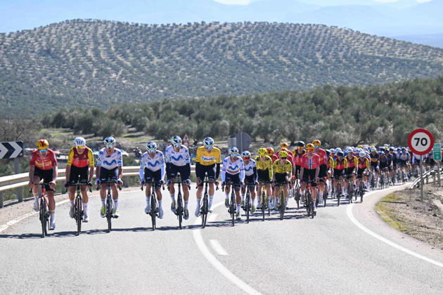 20-02-2026 Vuelta Andalucia; Tappa 03 Jaen - Lopera; 2026, Movistar; Romeo Abad, Ivan; Aular Sanabria, Orluis; 