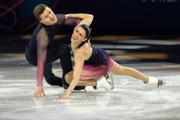 February 21, 2026, Milano, Lombardy, Italy: Marco Fabbri and Charlene Guignard of Italy performs in the Figure skating, Eiskunstlauf Gala during the 2026 Winter Olympics at the Milano Ice Skating Arena on Saturday in Milano. Olympics 2026: Milano Cortina: Figure Skating Men s - ZUMAj89_ 20260221_oly_j89_061 Copyright: xPaulxKitagakixJr.x