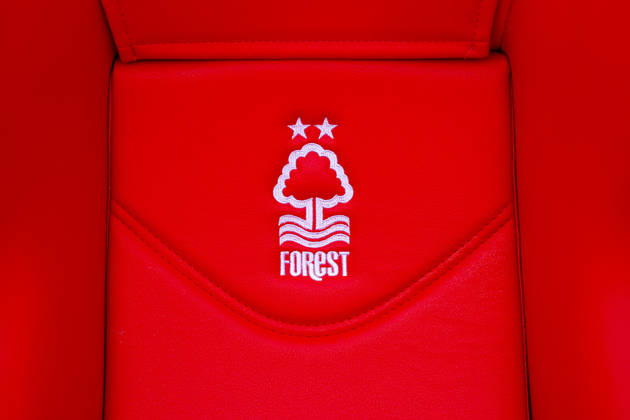 Football - FA Premier League - Nottingham Forest FC v Liverpool FC NOTTINGHAM, ENGLAND - Sunday, February 22, 2026: Nottingham Forest s badge on chair before the FA Premier League match between Nottingham Forest FC and Liverpool FC at the City Ground. (Photo by David Rawcliffe Propaganda) NOTTINGHAM City Ground NOTTINGHAMSHIRE ENGLAND Copyright: xDavidxRawcliffex P2026-02-22-Notts_Forest_Liverpool-33