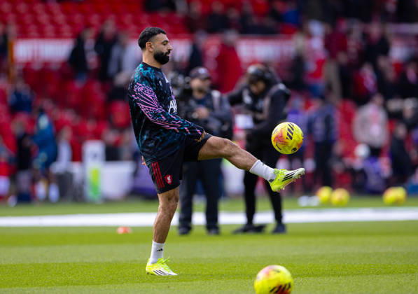 Football - FA Premier League - Nottingham Forest FC v Liverpool FC NOTTINGHAM, ENGLAND - Sunday, February 22, 2026: Liverpool s Mohamed Salah during the pre-match warm-up before the FA Premier League match between Nottingham Forest FC and Liverpool FC at the City Ground. (Photo by David Rawcliffe Propaganda) NOTTINGHAM City Ground NOTTINGHAMSHIRE ENGLAND Copyright: xDavidxRawcliffex P2026-02-22-Notts_Forest_Liverpool-35