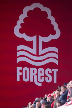 Football - FA Premier League - Nottingham Forest FC v Liverpool FC NOTTINGHAM, ENGLAND - Sunday, February 22, 2026: Nottingham Forest badge on a hoarding before the FA Premier League match between Nottingham Forest FC and Liverpool FC at the City Ground. (Photo by David Rawcliffe Propaganda) NOTTINGHAM City Ground NOTTINGHAMSHIRE ENGLAND Copyright: xDavidxRawcliffex P2026-02-22-Notts_Forest_Liverpool-48