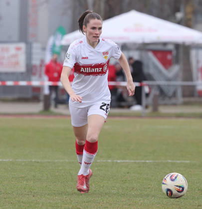 Stuttgart , Fußball 2.Bundesliga VfB Stuttgart Frauen vs. Eintracht Frankfurt II , Reena Wichmann ( VfB )